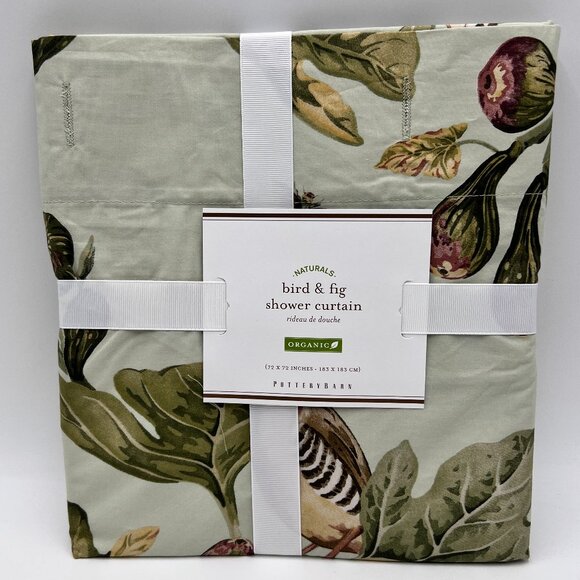 NWT Pottery Barn Bird & Fig Shower Curtain - Picture 1 of 6